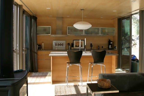 Palomar Mountain Customized WeeHouse 1x Prefab Home, Interior View.