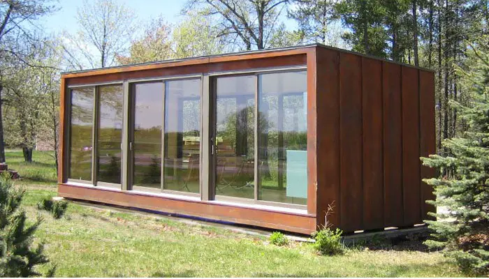 Saturn Customized WeeHouse 1x Prefab Home, Exterior View.