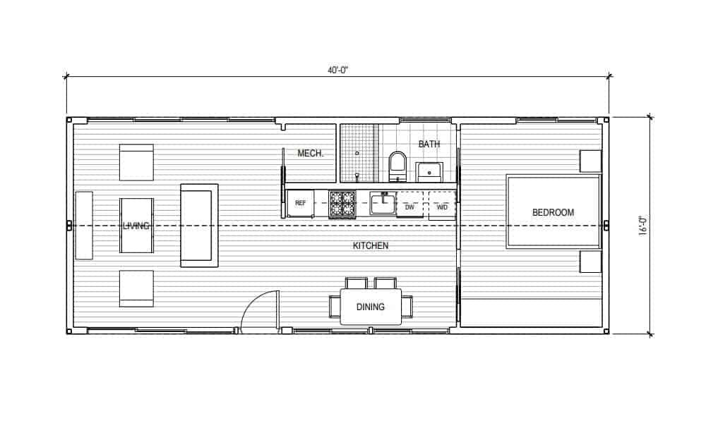 Connect Homes Connect 2 floor plan (no deck).