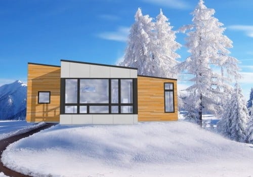 Hive Modular S-Line S003 Prefab Home - Rendering Of Front Exterior.