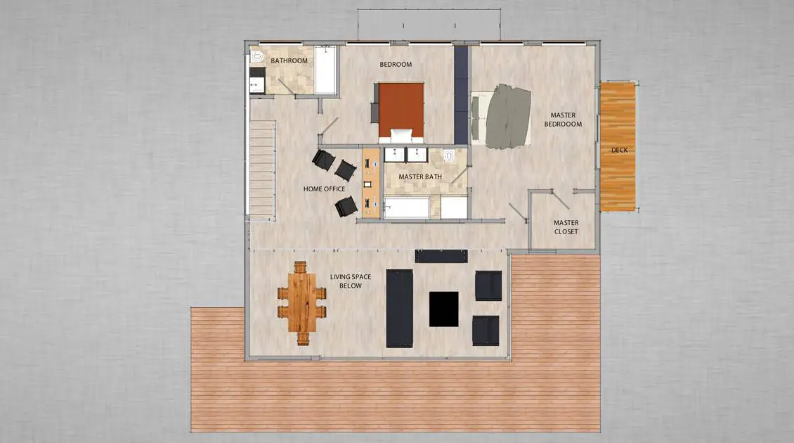 JJet Prefab Tess House prefab home, plans for 1st floor.