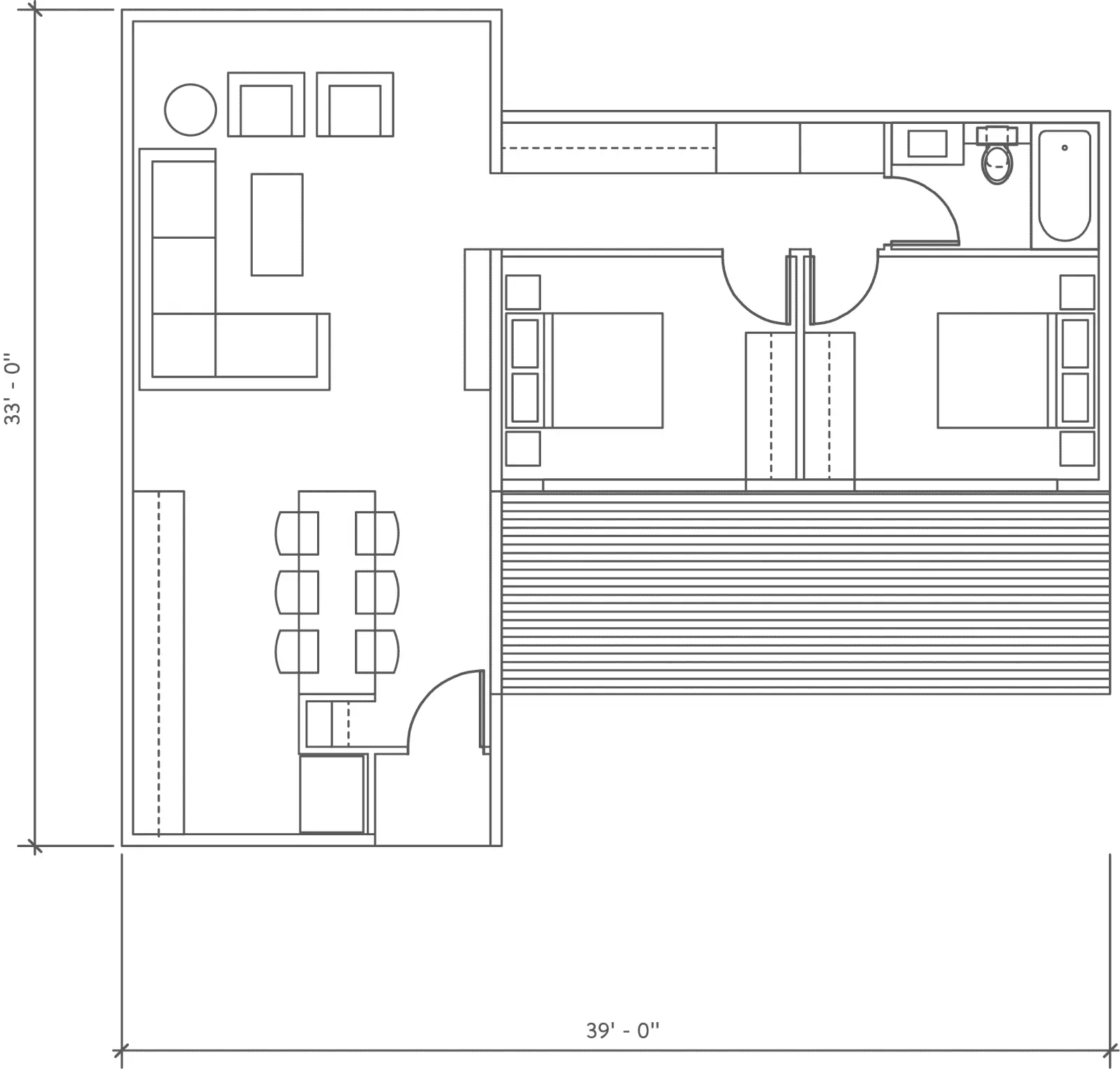 MA Modular Casita 850 modern prefab home model floor plan.