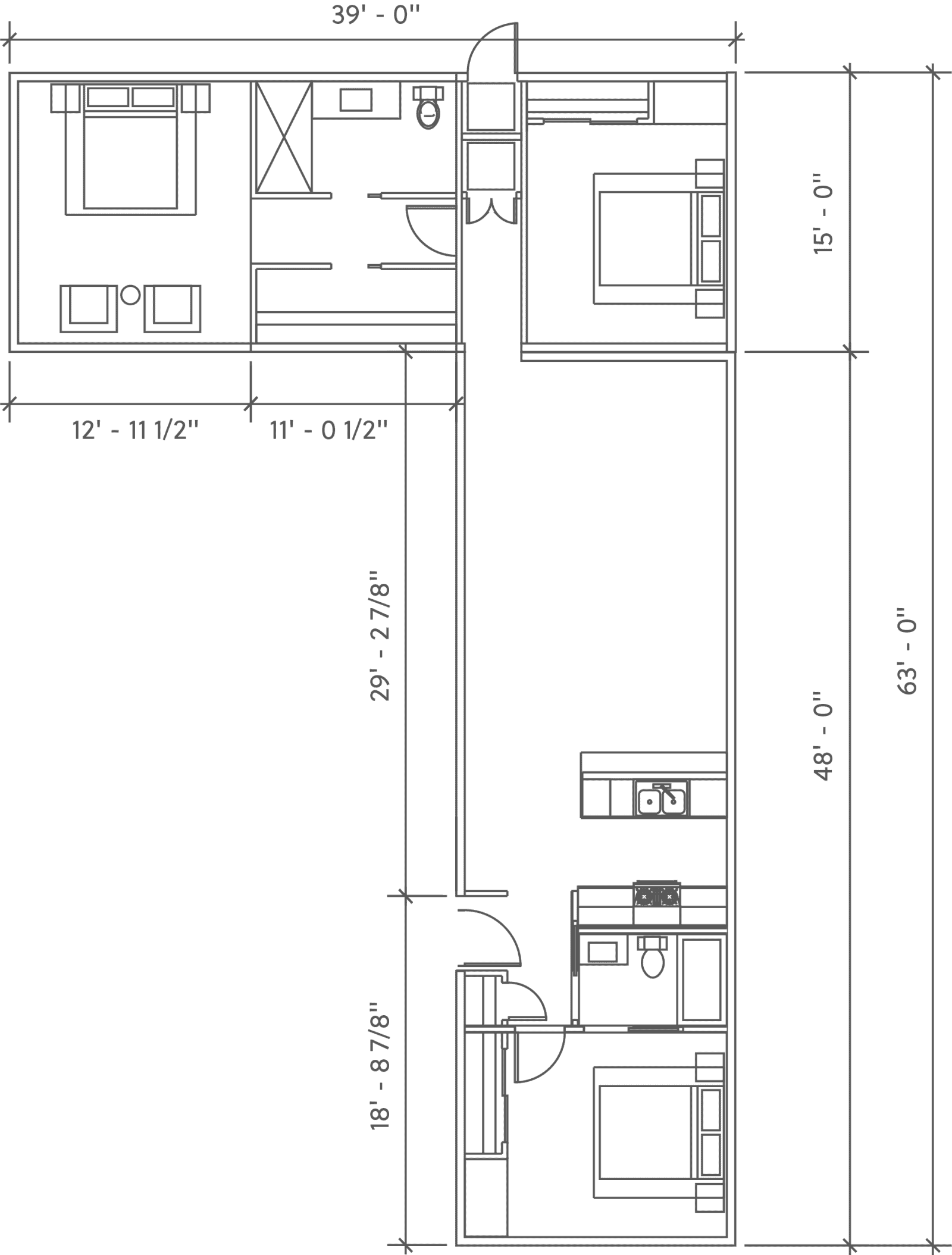 Ma Modular L Plan modern prefab home model floor plans.