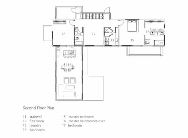 MA Modular Blue Crest prefab home - second floor plans.