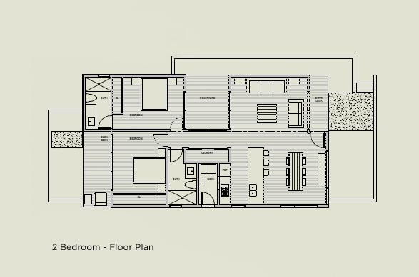 Marmol Radziner Locomo 2 Bedroom prefab home plans.