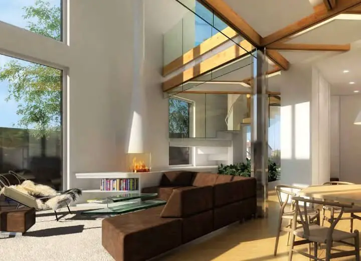 Method Homes HOMB Series XS prefab home - living room.