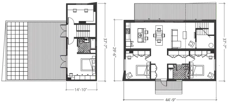 Method Homes Paradigm III prefab home - plans.