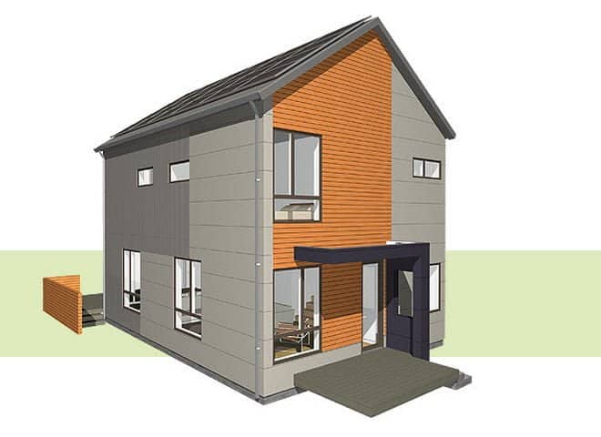 pieceHomes Cottage prefab home - rendering.