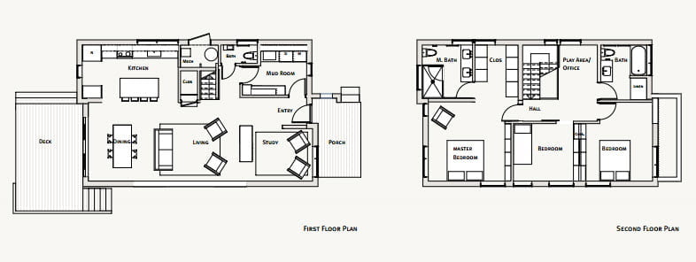 pieceHomes Family House prefab home - floor plan.