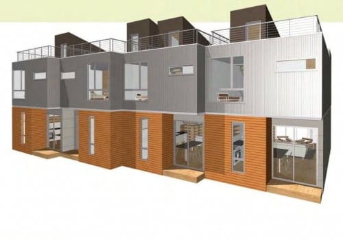 PieceHomes Townhouse 2 Multifamily Prefab Homes - Rendering.
